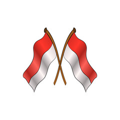 flag indonesian simple prider august 17 happy patriot day celebration state
