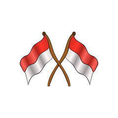 flag indonesian simple prider august 17 happy patriot day celebration state