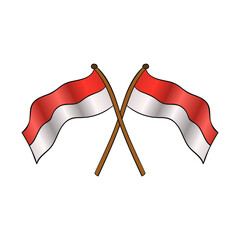 flag indonesian simple prider august 17 happy patriot day celebration state