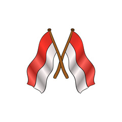 flag indonesian simple prider august 17 happy patriot day celebration state