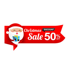 Merry christmas Sale and marketing promotion template banner design element