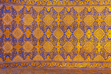Tillа Kori madrasah. Registan square. Samarkand city, Uzbekistan