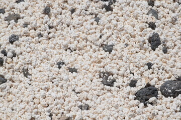 Volcanic soil texture similar to popcorn

