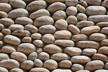 Pebble texture on wall