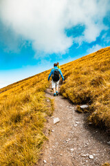 Obraz premium Hiking on Pizol