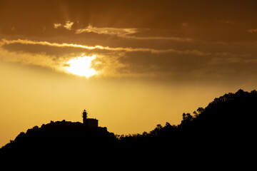 Mount San Anton lighthouse at dawn