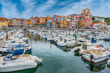 Bermeo, Spain. Picturesque small town on the coast of Cantabrian Sea