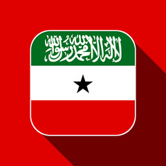 Somaliland flag, official colors. Vector illustration.