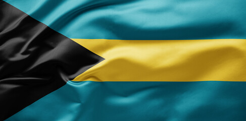  Waving national flag of Bahamas