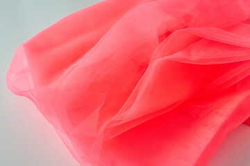 neon orange tulle for sewing
