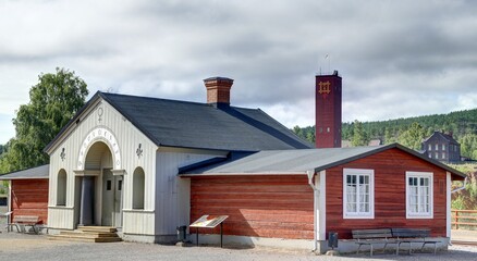 Fototapeta na wymiar mine de Falun en Suède, région de Dalécarlie
