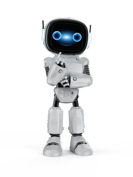 Small robot assistant think or analyze