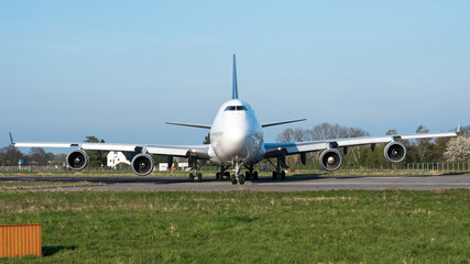 A Boeing 747 frighter shortly before Take-Off
