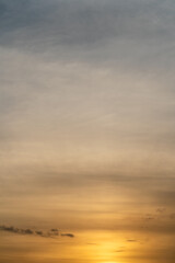 sunset in the sky