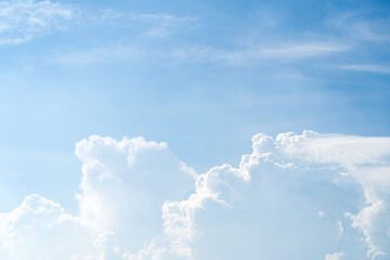 blue sky and white clouds