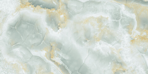 Plakat 3D rendered green marble texture. Stone background.
