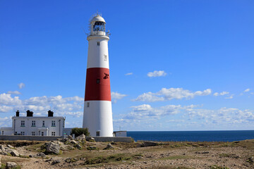 lighthouse on the English coastline