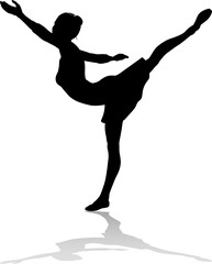 Ballet Dancing Silhouette © Christos Georghiou