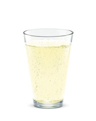 グラス レモンスカッシュ ジンジャエール 飲み物 イラスト リアル