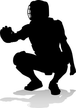 recommend clip art: Baseball Player Silhouette
