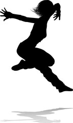 Street Dance Dancer Silhouette