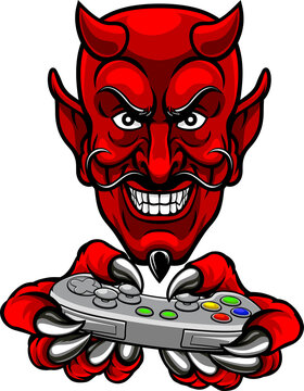 Devil Esports Sports Gamer Mascot
