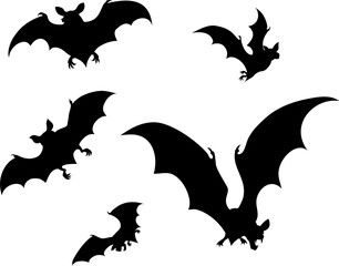 Halloween Bats Silhouette