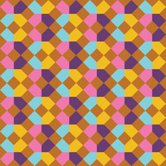 Geometric crosses seamless pattern