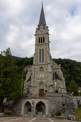 Fototapeta na wymiar Cathedral of St. Florin in Vaduz, Liechtenstein