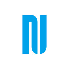 Initial Letter NU Logo Design. Good for Brand Identity.