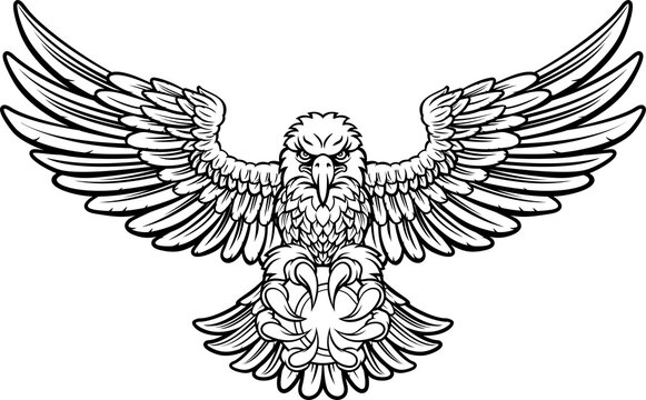 recommend clip art: Eagle Tennis Sports Mascot