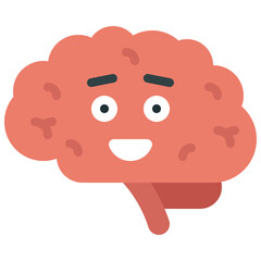 Happy Brain Emoji Icon