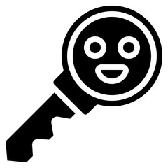 Key To Happiness Icon