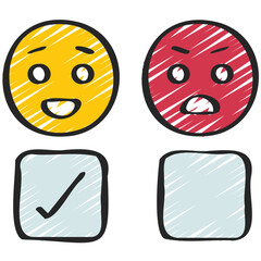 Feedback Smiley Choice Icon