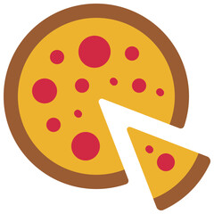 Peperoni Pizza Icon