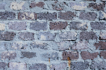 Original old brickwork as background.