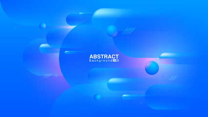 Blue Circle Abstract Background. Landing Page Background. Vector EPS 10