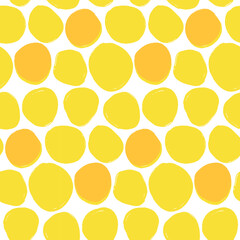  Vector Sunshine yellow polka dots pattern design. Great as Easter themed design element, fashion, textiles design, digital paper and many other possible surfaces.