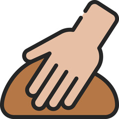 Kneading Dough Icon