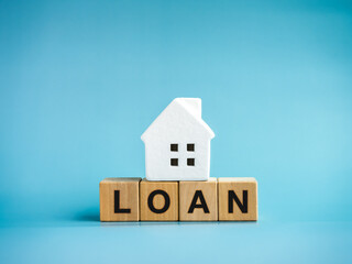 Home loans, residential land, building, mortgage, real estate property investment concepts. Word 