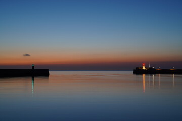 lighthouse at dawn