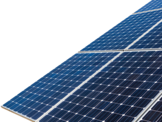 Isolated solar panels	
