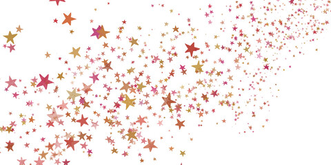 Red christmas glitter background with stars. , festive holiday happy new year, Festive glowing blurred texture.