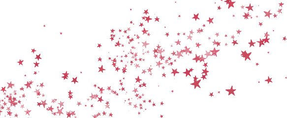 Red christmas glitter background with stars. , festive holiday happy new year, Festive glowing blurred texture.