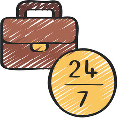 24 7 Business Icon