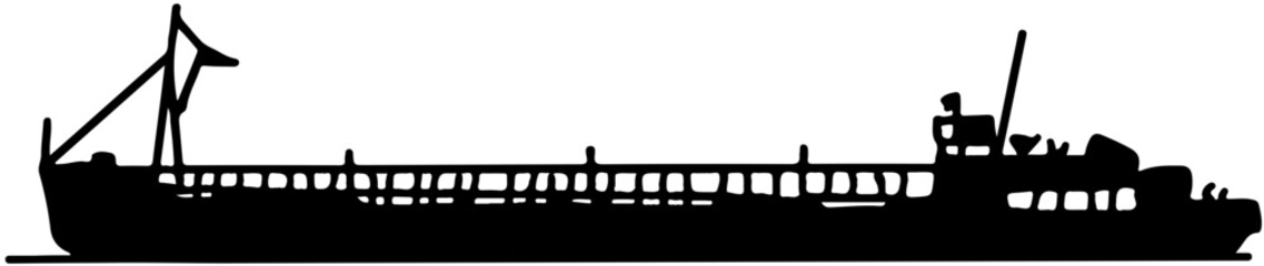 types of sea and river boats river tanker in vector