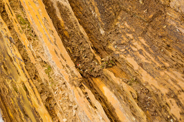 Brown rock closeup
