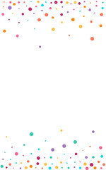 Multicolored Rain Independence Vector White