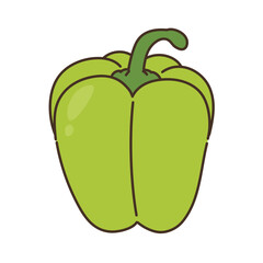 野菜のイラスト　農産物　食べ物　食材　食品　パプリカ