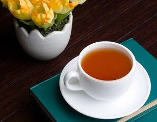Cup of tea in catering concept